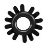 Lot de 4 Cockrings souples Ring Stars Noirs