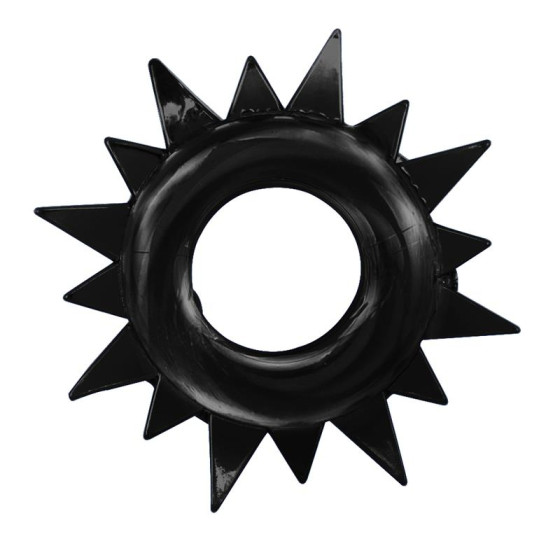 Lot de 4 Cockrings souples Ring Stars Noirs