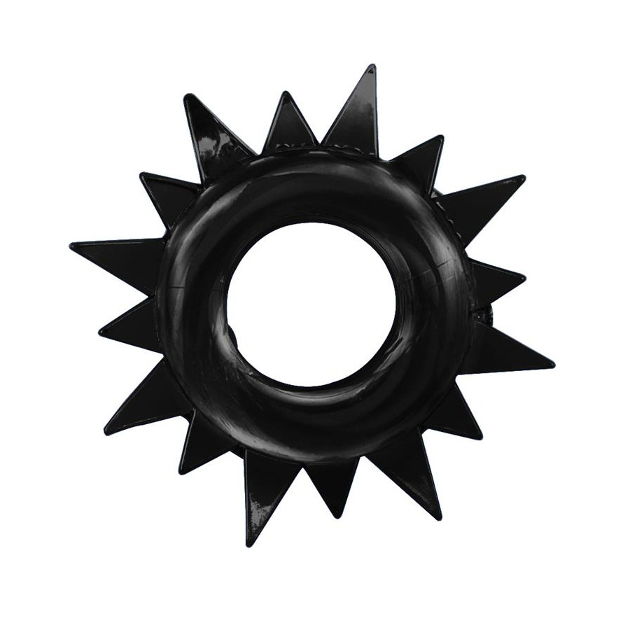 Lot de 4 Cockrings souples Ring Stars Noirs