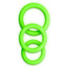 Lot de 3 cockrings phosphorescent Glow Annels 20-30mm