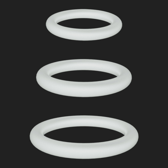 Lot de 3 Cockrings phosphorescents Lumiring