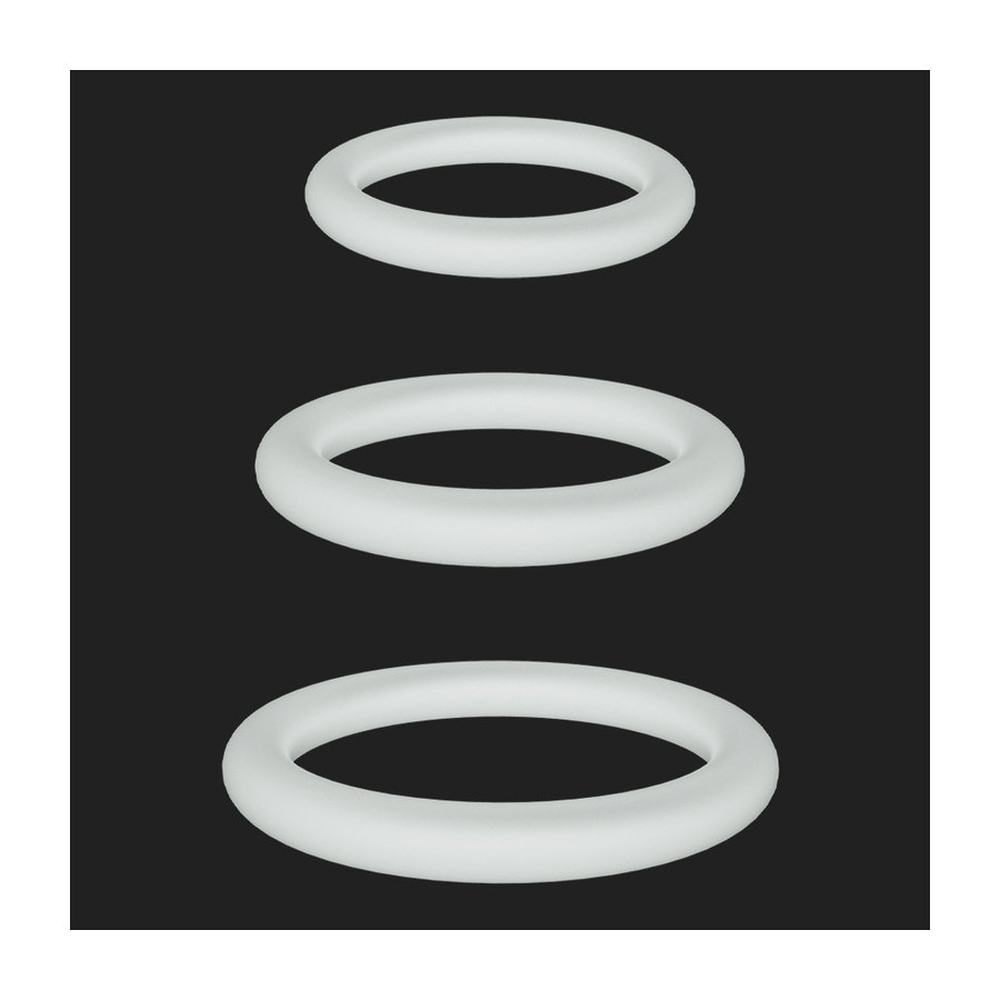 Lot de 3 Cockrings phosphorescents Lumiring