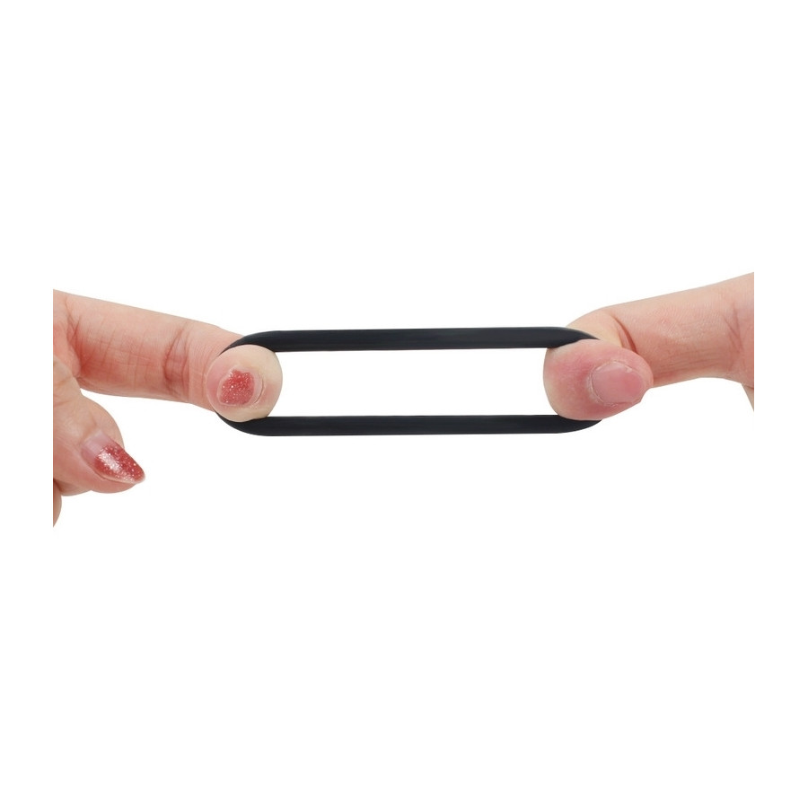 Lot de 3 Cockrings fins Dick Stretch Noirs