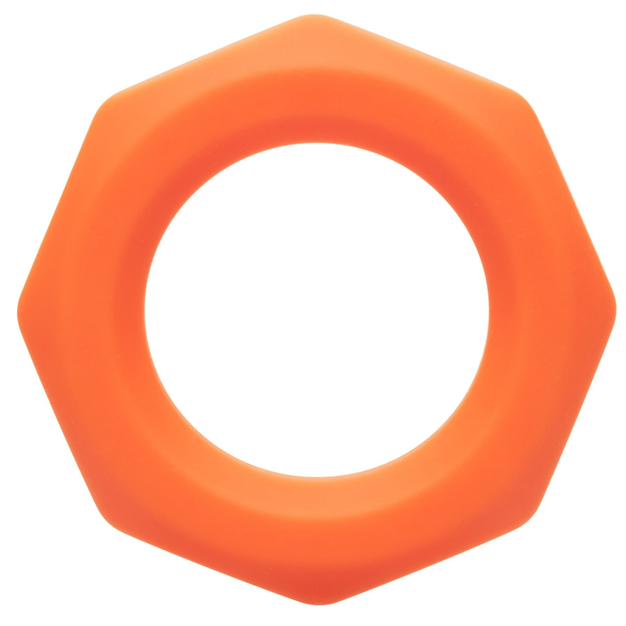 Cockring Silicone Sexagon Alpha 37mm Orange