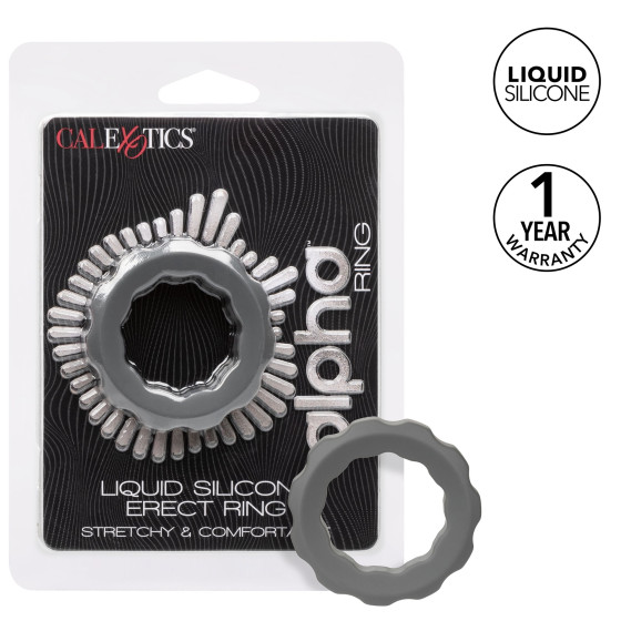 Cockring Silicone Erect Ring Alpha 37mm Gris