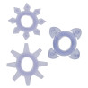 3 cockrings mini Tickle C-Rings Violet