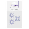 3 cockrings mini Tickle C-Rings Violet