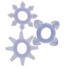 3 cockrings mini Tickle C-Rings Violet