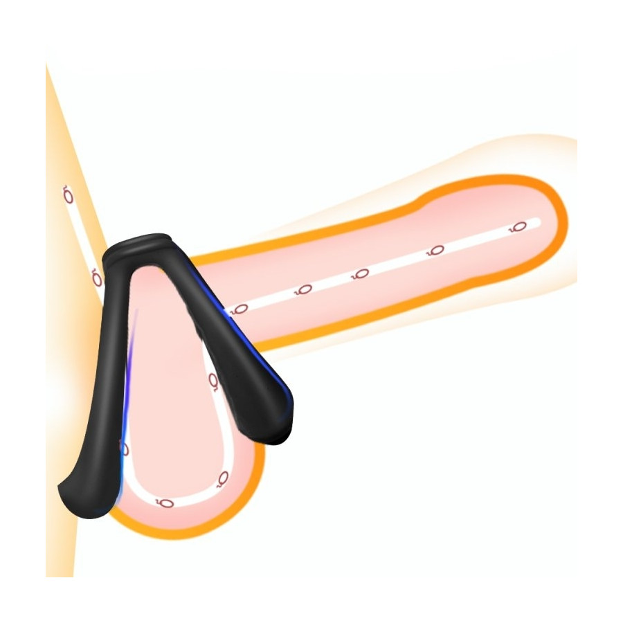Double Cockring Soft Duo 40mm Noir