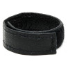 Cockring en cuir avec Scratch 22mm Noir