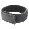 Cockring en cuir avec Scratch 22mm Noir