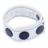 Cockring en cuir Cocky Blanc