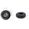 Ballstretcher souple Ribbed Ring 18mm Transparent