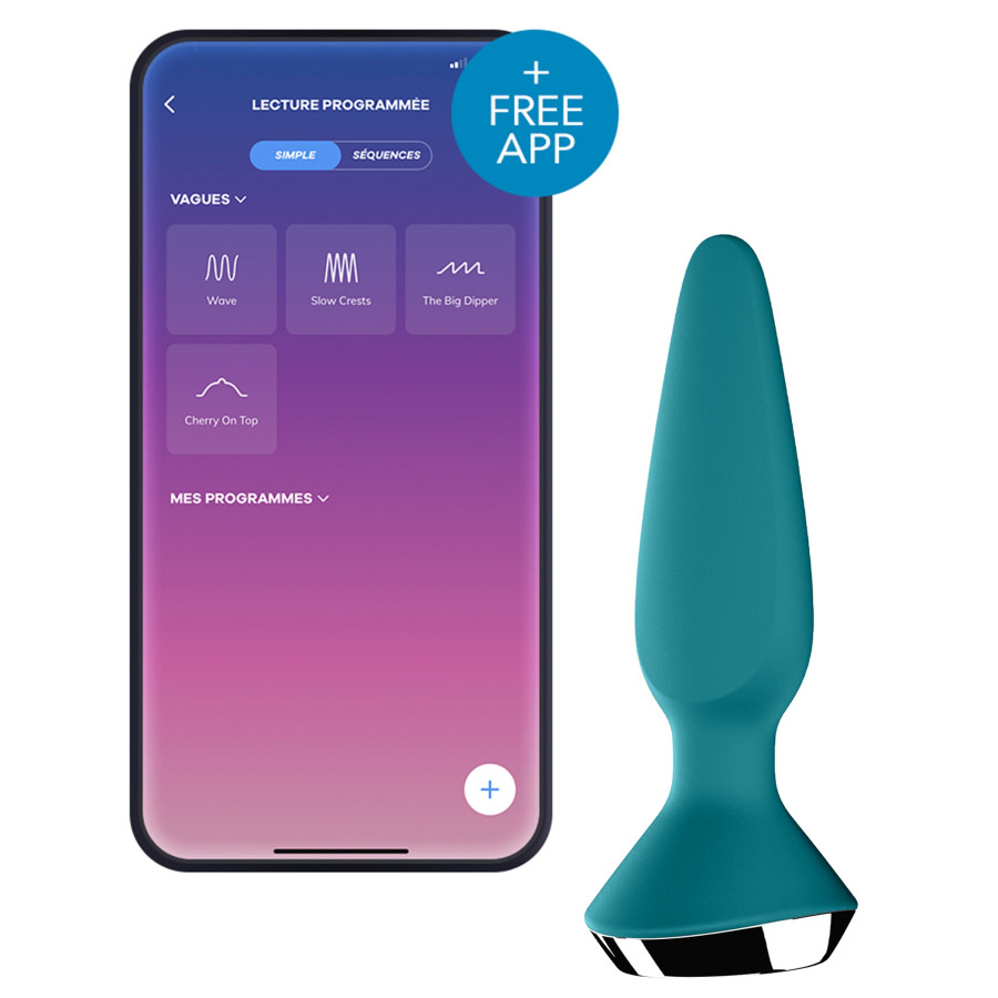 Plug Vibrant Ilicious 1 Satisfyer 10 x 3cm Turquoise Plug Vibrant Ilicious 1 Satisfyer 10 x 3cm Turquoise