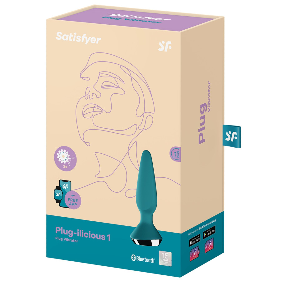 Plug Vibrant Ilicious 1 Satisfyer 10 x 3cm Turquoise