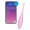 Stimulateur connecté Twirling Joy Satisfyer 17cm Rose