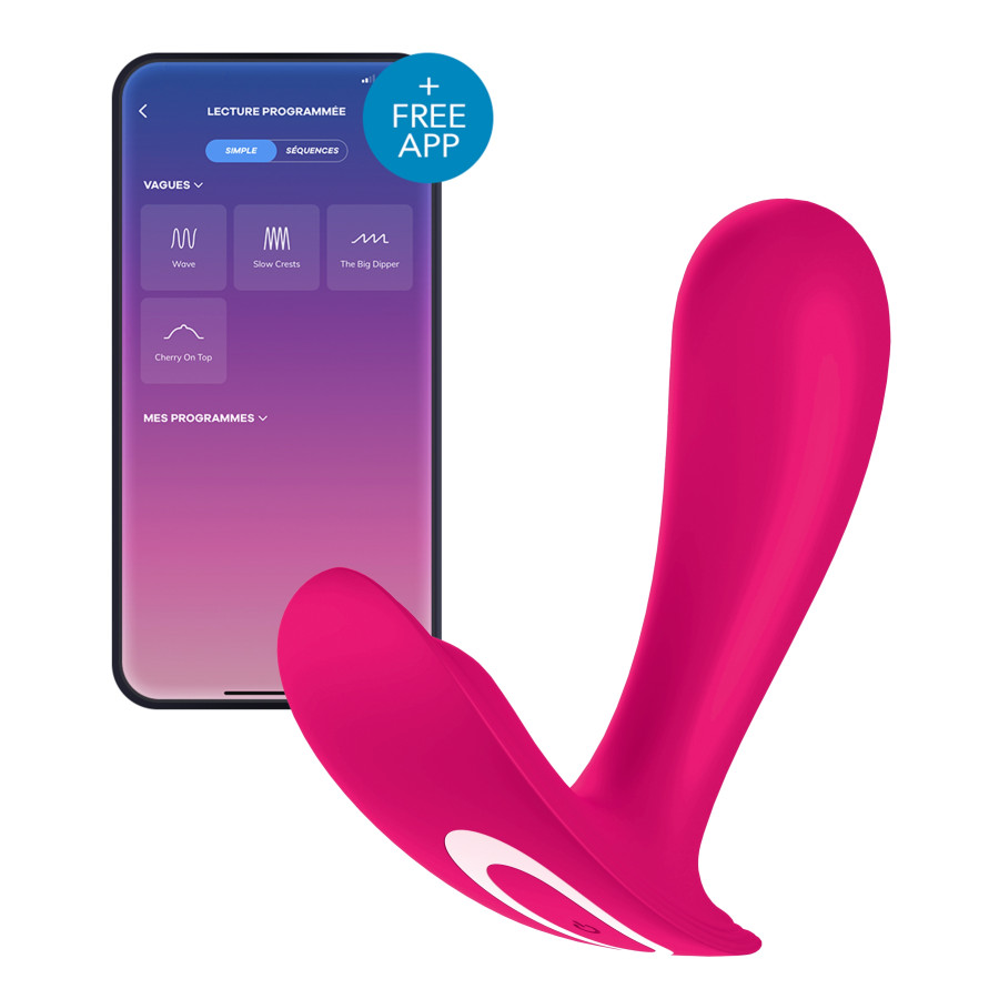 Stimulateur connecté Satisfyer Top Secret 9 x 3cm Rose Stimulateur connecté Satisfyer Top Secret 9 x 3cm Rose