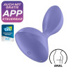 Plug vibrant connecté Sweet Seal Satisfyer 7 x 3.5cm Lilas