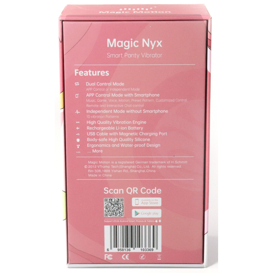 Stimulateur de clitoris connecté Magic Nyx Rouge