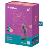 Plug vibrant connecté Deep Diver Satisfyer 8 x 3.3cm Noir