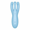 Stimulateur de clitoris connecté Threesome 4 14cm Tiurquoise