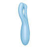 Stimulateur de clitoris connecté Threesome 4 14cm Tiurquoise
