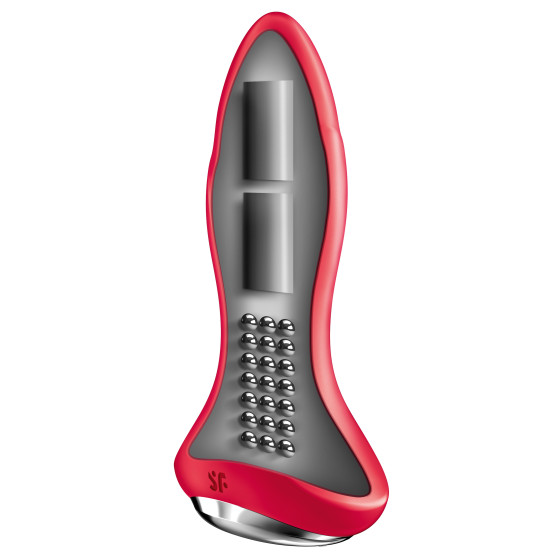 Plug vibrant connecté Rotator 1 Satisfyer 10 x 4cm Rouge