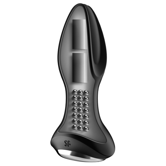 Plug vibrant connecté Rotator 2 Satisfyer 10 x 4cm Noir