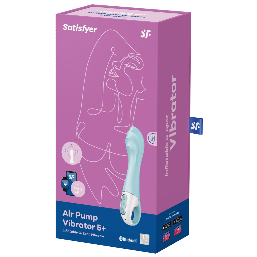 Vibro gonflable Air Pump Vibrator 5+ Satisfyer 12 x 3.5cm