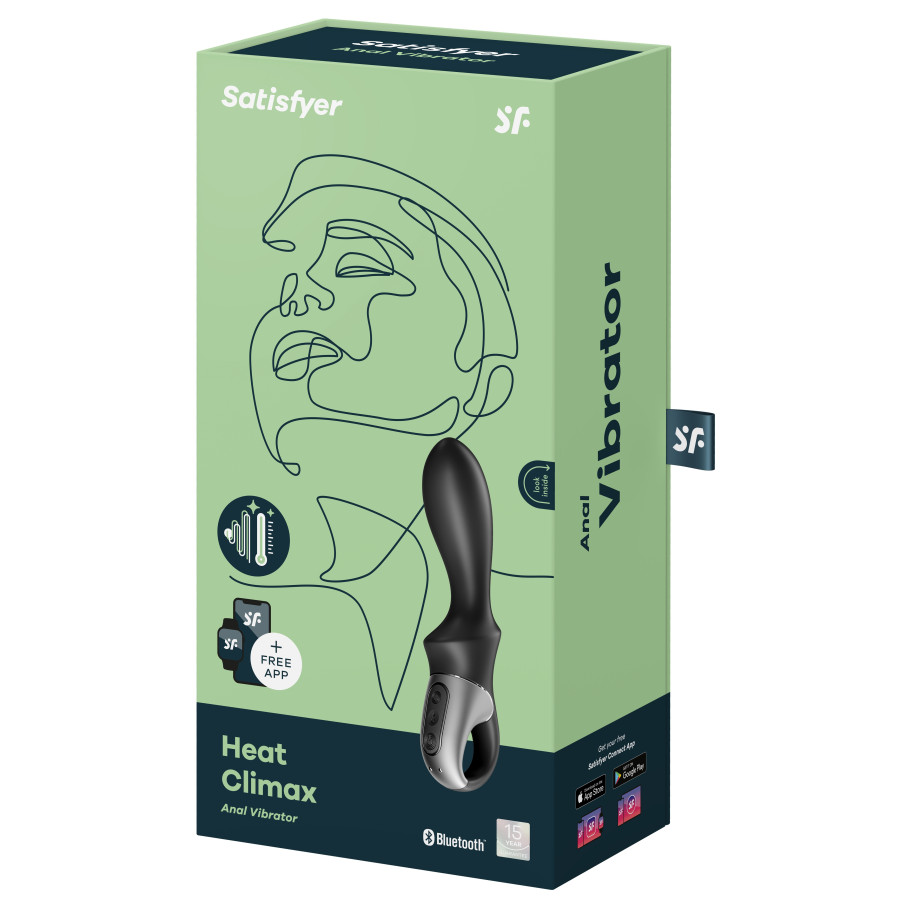 Gode vibrant avec poignée Heat Climax Satisfyer 11 x 3.5cm