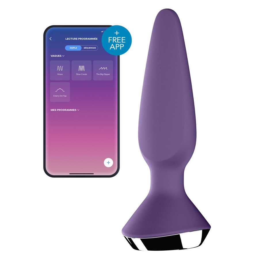 Plug Anal Vibrant connecté Ilicious 1 Satisfyer 10 x 3cm Violet Plug Anal Vibrant connecté Ilicious 1 Satisfyer 10 x 3cm Violet