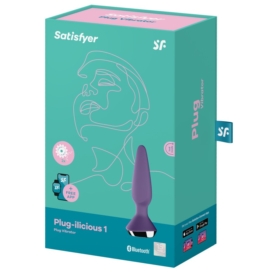 Plug Anal Vibrant connecté Ilicious 1 Satisfyer 10 x 3cm Violet