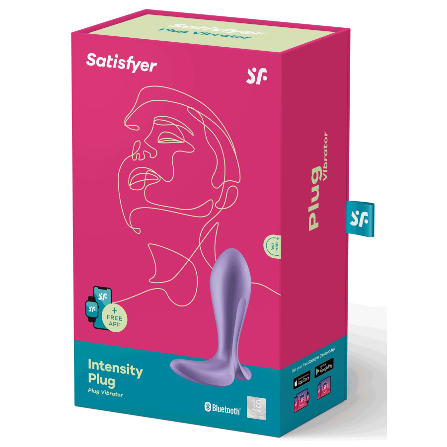 Plug connecté Intensity Plug Satisfyer 7 x 2.5cm Mauve
