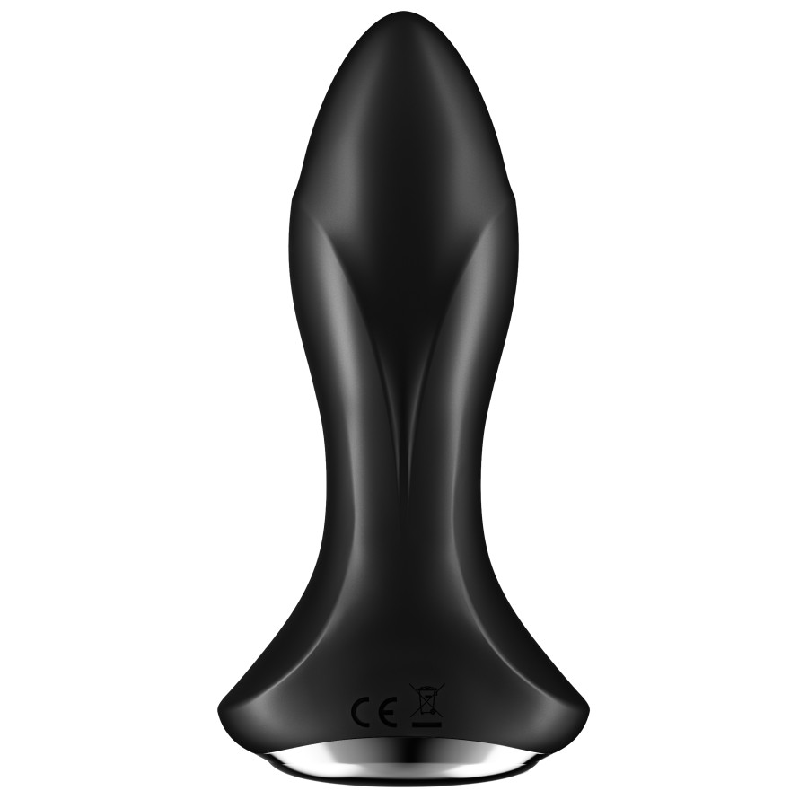 Plug vibrant connecté Rotator Plug Satisfyer 10 x 4cm Noir