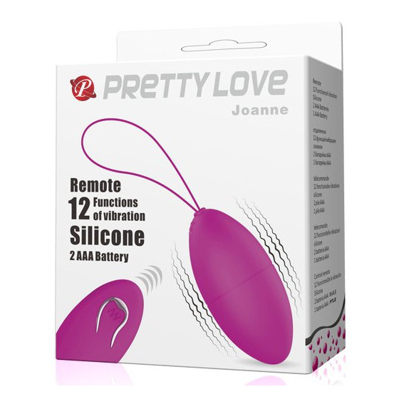 Oeuf Vibrant sans fil violet Joanne - 7 x 3.5 cm