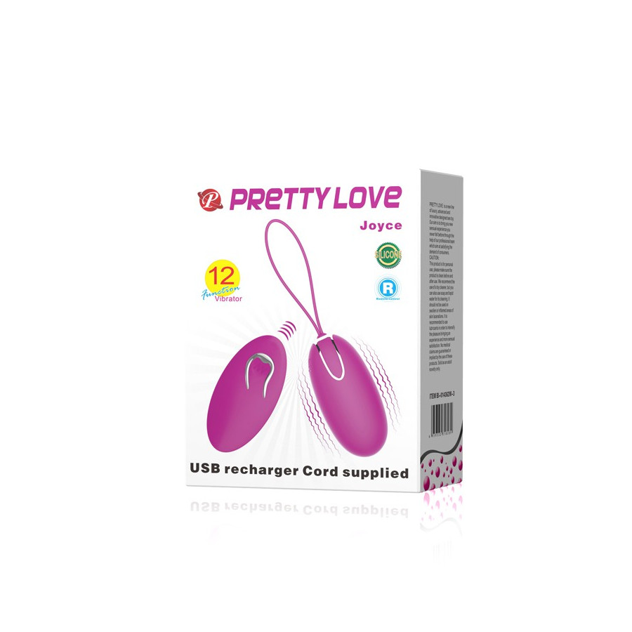 Pretty Love Oeuf vibrant sans fil Joyce 7.8 x 3.7 cm