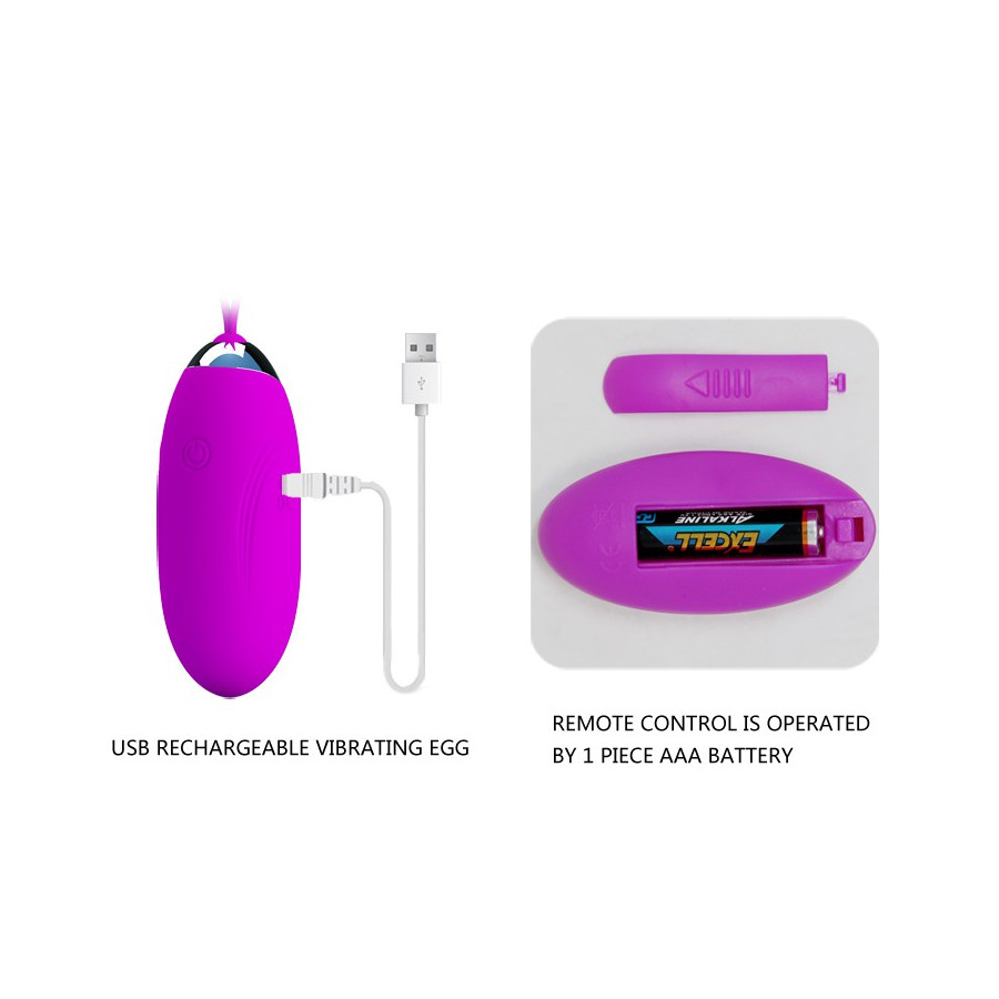 Oeuf vibrant sans fil Jenny- 7 x 2.8 cm