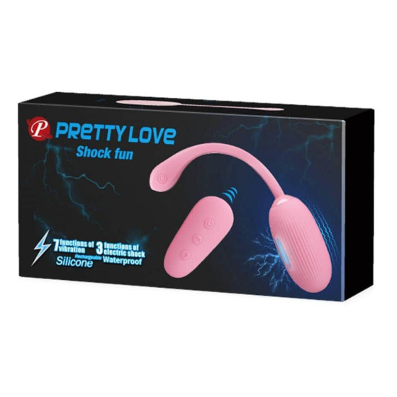 Oeuf sans fil rose Shock fun - 19 x 3.2 cm