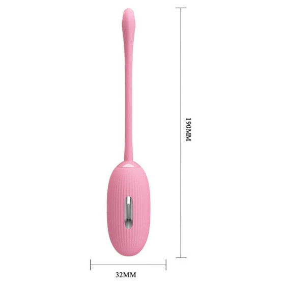 Oeuf sans fil rose Shock fun - 19 x 3.2 cm