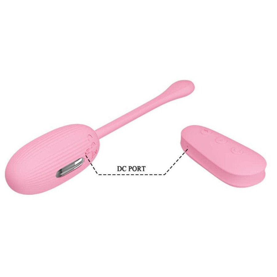Oeuf sans fil rose Shock fun - 19 x 3.2 cm