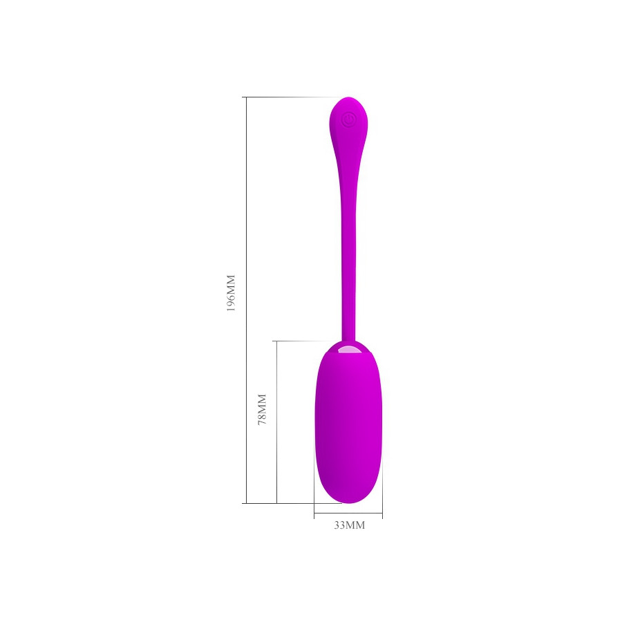 Oeuf vibrant Julius Pretty Love 7.8 x 3.3 cm Violet