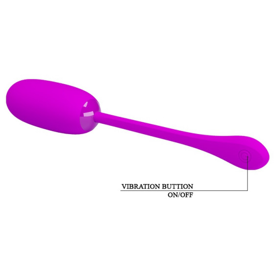 Oeuf vibrant Julius Pretty Love 7.8 x 3.3 cm Violet