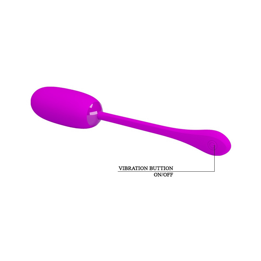 Oeuf vibrant Julius Pretty Love 7.8 x 3.3 cm Violet