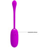 Oeuf vibrant Julius Pretty Love 7.8 x 3.3 cm Violet