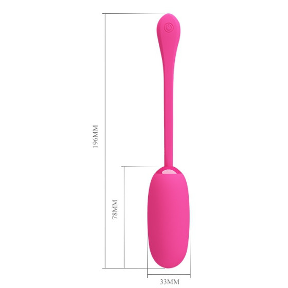 Oeuf vibrant JULIUS Pretty Love 7.8 x 33 cm Rose
