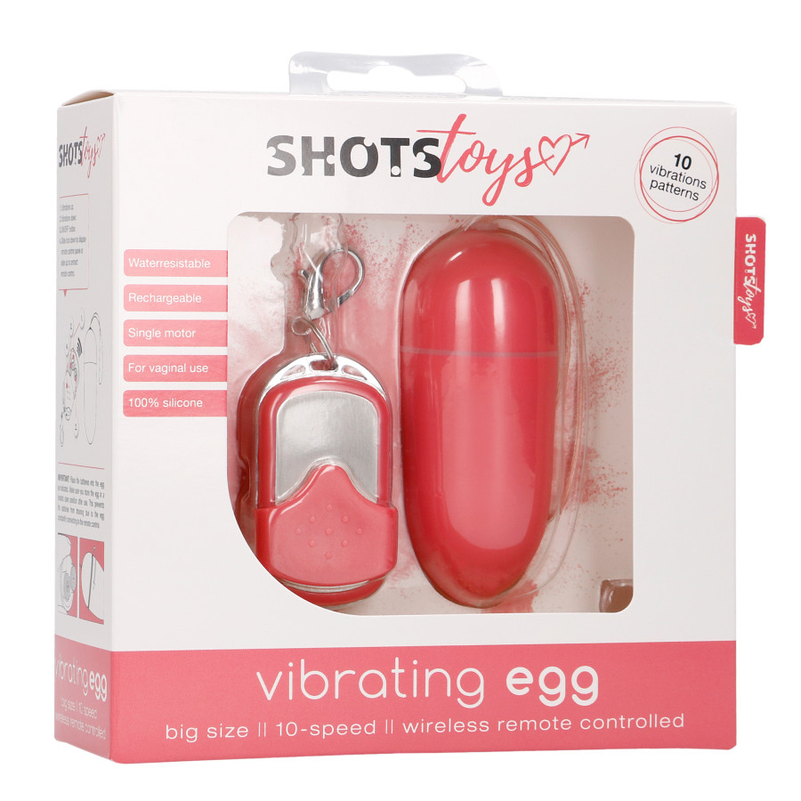 Oeuf vibrant sans fil SPLASH 8 x 3.4 cm Rose