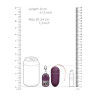 Oeuf vibrant sans fil Splash 8 x 3.4 cm Violet