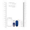 Oeuf vibrant sans fil Splash 8 x 3.4 cm Bleu