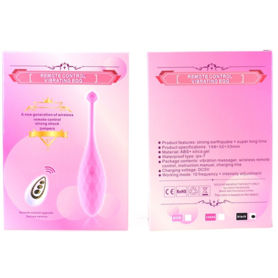 Oeuf vibrant Diamond Sex 9 x 3.2cm Rose