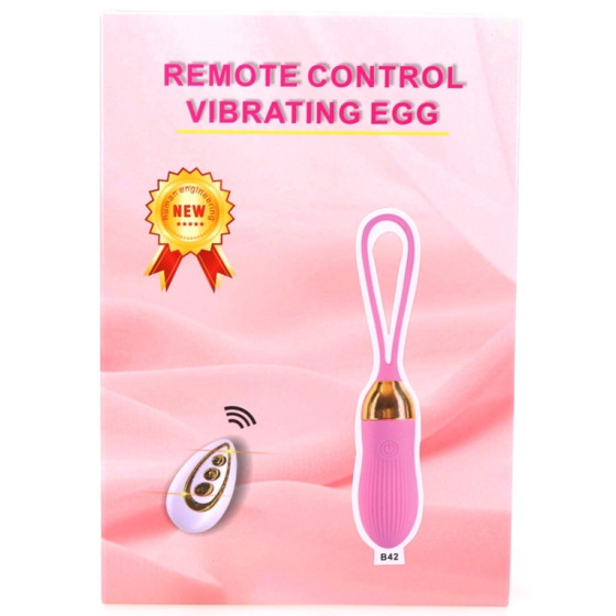 Oeuf vibrant Stripe Sex 8.5 x 3cm Rose